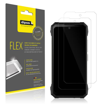 Klare Displayschutzfolie von dipos passend für Doogee S89 Pro, 100% Displayabdeckung und blasenfreie Montage