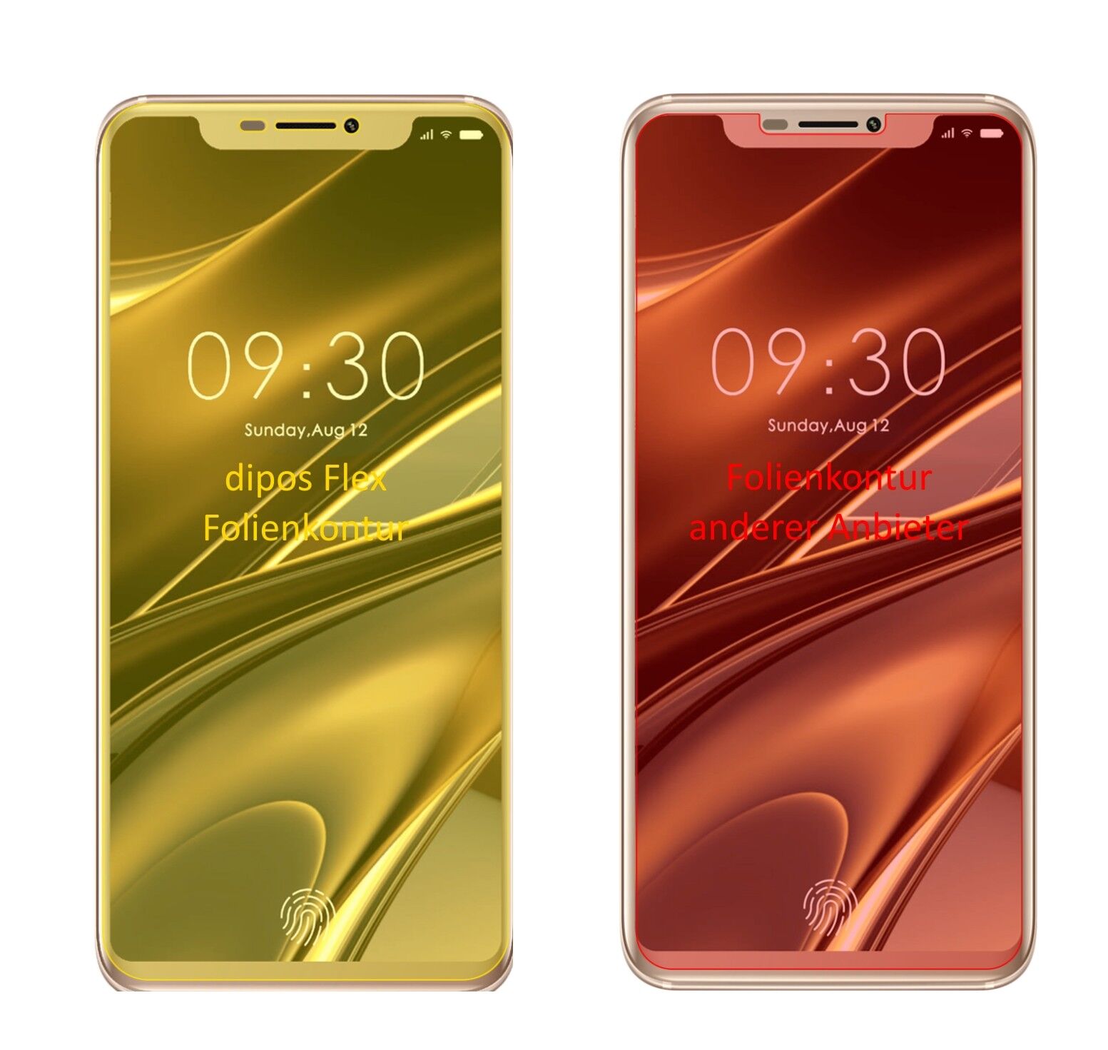 Klare Displayschutzfolie von dipos passend für Doogee V, 100% Displayabdeckung und blasenfreie Montage