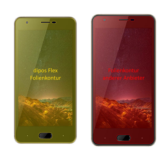 Klare Displayschutzfolie von dipos passend für Doogee X20L, 100% Displayabdeckung und blasenfreie Montage