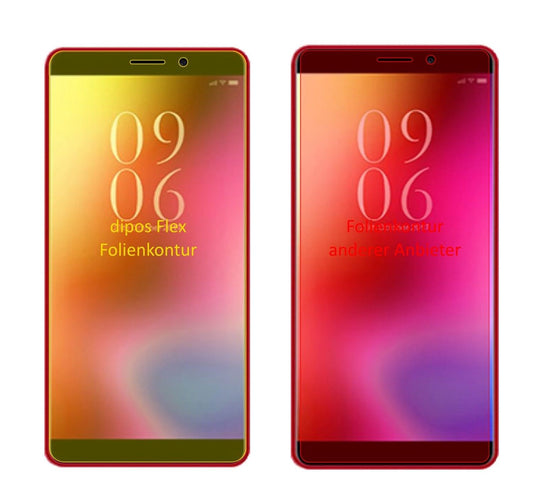 Klare Displayschutzfolie von dipos passend für Elephone A3, 100% Displayabdeckung und blasenfreie Montage
