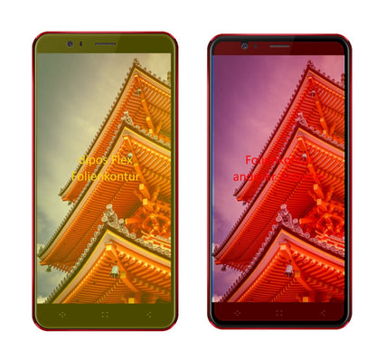 Klare Displayschutzfolie von dipos passend für Elephone P8 3D, 100% Displayabdeckung und blasenfreie Montage