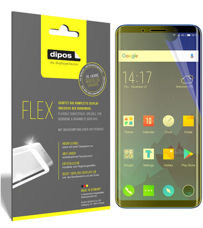 Klare Displayschutzfolie von dipos passend für Elephone U, 100% Displayabdeckung und blasenfreie Montage