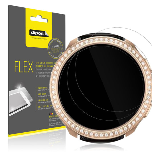 Klare Displayschutzfolie von dipos passend für elfofle P72 1.32 Zoll, 100% Displayabdeckung und blasenfreie Montage