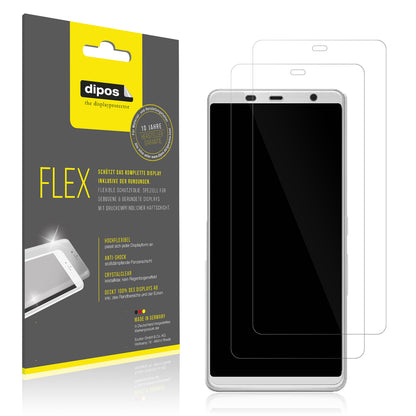 Klare Displayschutzfolie von dipos passend für Fujitsu Arrows Be F-02L, 100% Displayabdeckung und blasenfreie Montage