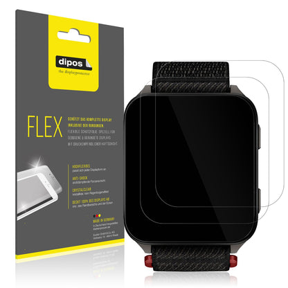 Klare Displayschutzfolie von dipos passend für Garmin Venu X1 51mm, 100% Displayabdeckung und blasenfreie Montage