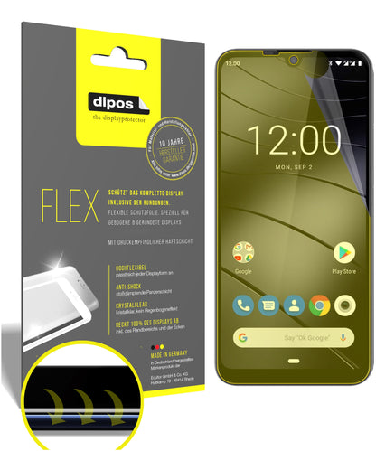 Klare Displayschutzfolie von dipos passend für Gigaset GS190, 100% Displayabdeckung und blasenfreie Montage