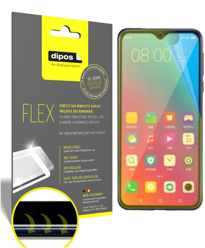 Klare Displayschutzfolie von dipos passend für Gionee Steel 5, 100% Displayabdeckung und blasenfreie Montage