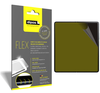 Klare Displayschutzfolie von dipos passend für Honor Magic V, 100% Displayabdeckung und blasenfreie Montage