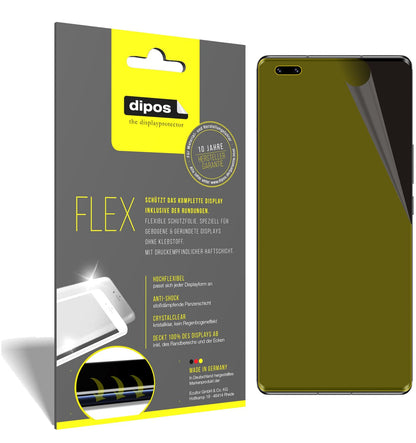 Klare Displayschutzfolie von dipos passend für Honor V40 5G, 100% Displayabdeckung und blasenfreie Montage