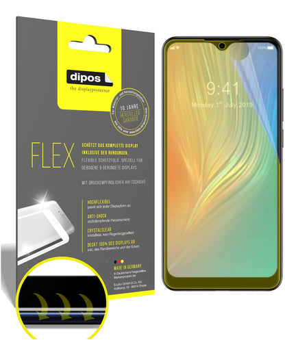 Klare Displayschutzfolie von dipos passend für HTC Wildfire X, 100% Displayabdeckung und blasenfreie Montage