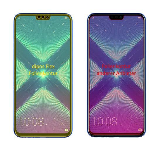 Klare Displayschutzfolie von dipos passend für Huawei Enjoy Max, 100% Displayabdeckung und blasenfreie Montage