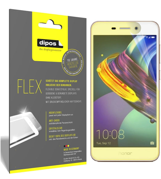 Klare Displayschutzfolie von dipos passend für Huawei Honor 6C Pro, 100% Displayabdeckung und blasenfreie Montage
