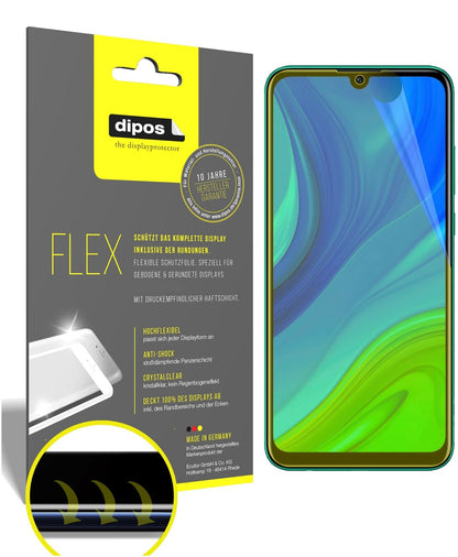 Klare Displayschutzfolie von dipos passend für Huawei P Smart (2020), 100% Displayabdeckung und blasenfreie Montage