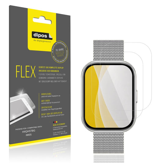 Klare Displayschutzfolie von dipos passend für HXQHSTBG IW05, 100% Displayabdeckung und blasenfreie Montage