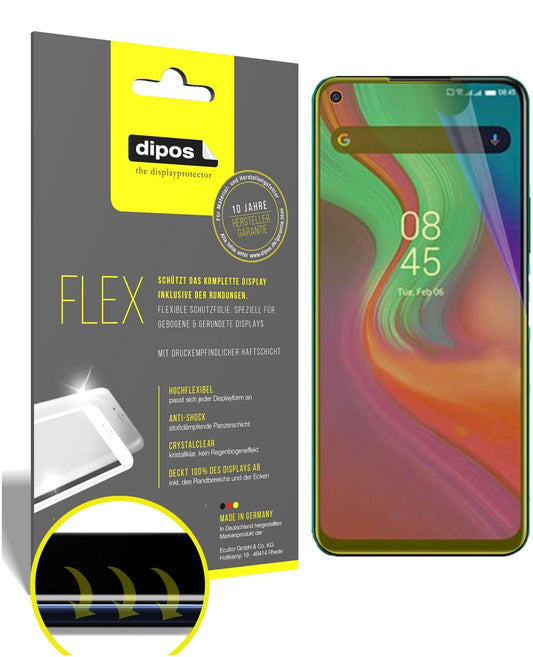 Klare Displayschutzfolie von dipos passend für Infinix Note 7, 100% Displayabdeckung und blasenfreie Montage