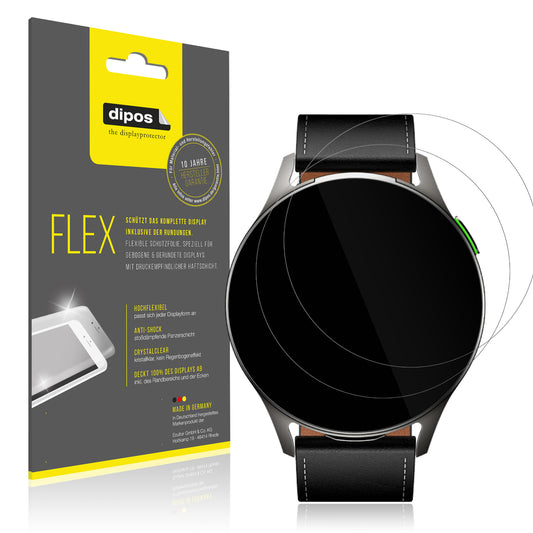 Klare Displayschutzfolie von dipos passend für Infinix XWatch Pods, 100% Displayabdeckung und blasenfreie Montage