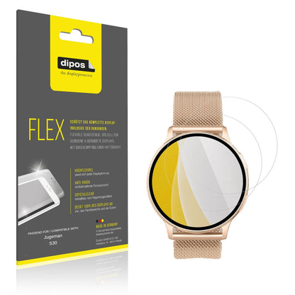 Klare Displayschutzfolie von dipos passend für Jugeman S30, 100% Displayabdeckung und blasenfreie Montage