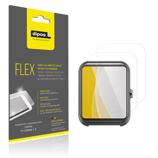 Klare Displayschutzfolie von dipos passend für Lebexy XY-220402 1.3, 100% Displayabdeckung und blasenfreie Montage