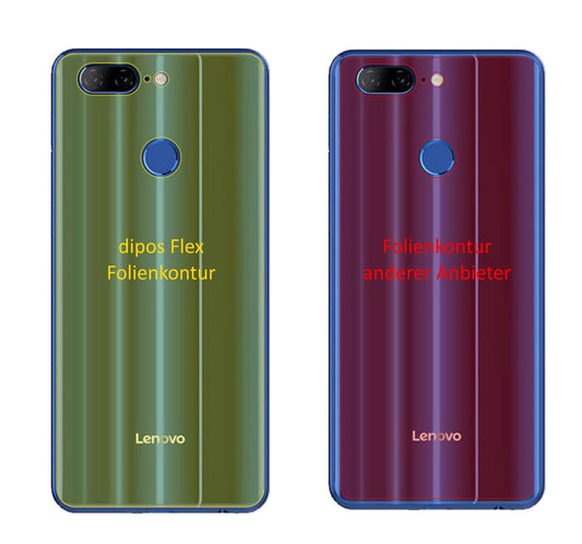 Klare Displayschutzfolie von dipos passend für Lenovo K9 Rückseite, 100% Displayabdeckung und blasenfreie Montage