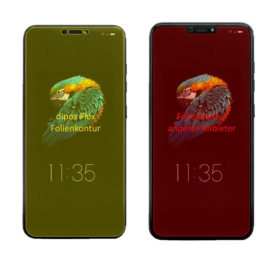 Klare Displayschutzfolie von dipos passend für Lenovo S5 Pro GT, 100% Displayabdeckung und blasenfreie Montage