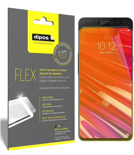 Klare Displayschutzfolie von dipos passend für Lenovo Z5 Pro, 100% Displayabdeckung und blasenfreie Montage