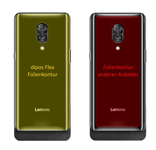 Klare Displayschutzfolie von dipos passend für Lenovo Z5 Pro GT Rückseite, 100% Displayabdeckung und blasenfreie Montage