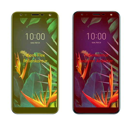 Klare Displayschutzfolie von dipos passend für LG K40, 100% Displayabdeckung und blasenfreie Montage