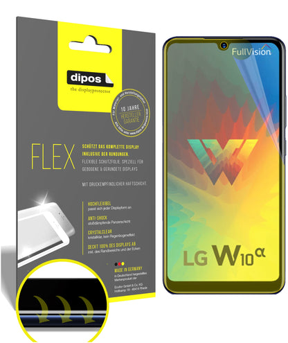 Klare Displayschutzfolie von dipos passend für LG W10 Alpha, 100% Displayabdeckung und blasenfreie Montage