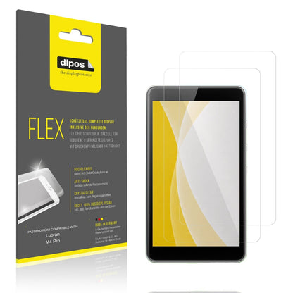 Klare Displayschutzfolie von dipos passend für Luoran M4 Pro, 100% Displayabdeckung und blasenfreie Montage