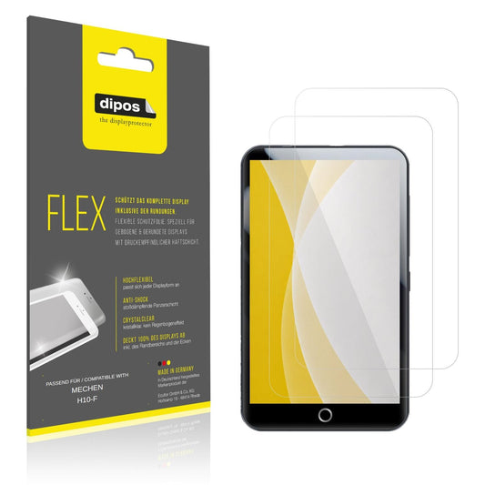 Klare Displayschutzfolie von dipos passend für MECHEN H10-F, 100% Displayabdeckung und blasenfreie Montage