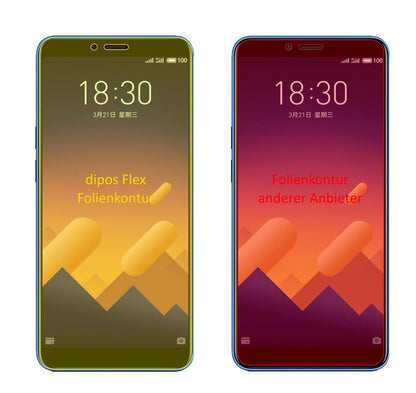Klare Displayschutzfolie von dipos passend für Meizu E3, 100% Displayabdeckung und blasenfreie Montage