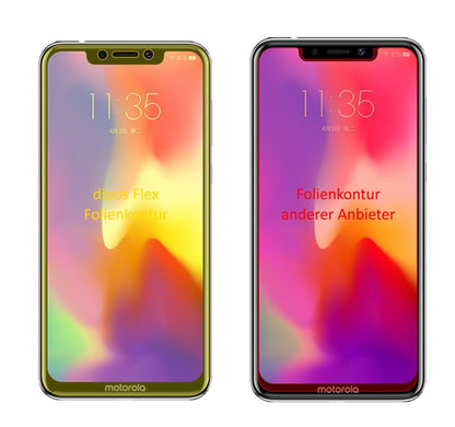 Klare Displayschutzfolie von dipos passend für Motorola P30, 100% Displayabdeckung und blasenfreie Montage