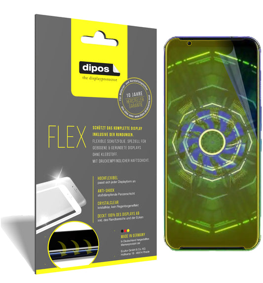 Klare Displayschutzfolie von dipos passend für nubia Red Magic 5S, 100% Displayabdeckung und blasenfreie Montage