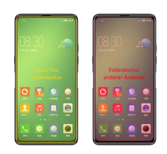 Klare Displayschutzfolie von dipos passend für Nubia Z18S, 100% Displayabdeckung und blasenfreie Montage