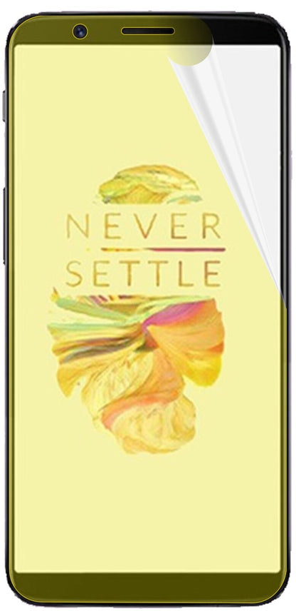 Klare Displayschutzfolie von dipos passend für OnePlus 5T, 100% Displayabdeckung und blasenfreie Montage