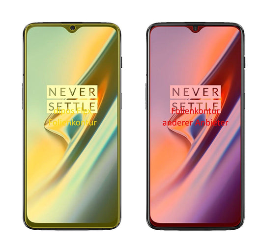 Klare Displayschutzfolie von dipos passend für OnePlus 6T, 100% Displayabdeckung und blasenfreie Montage