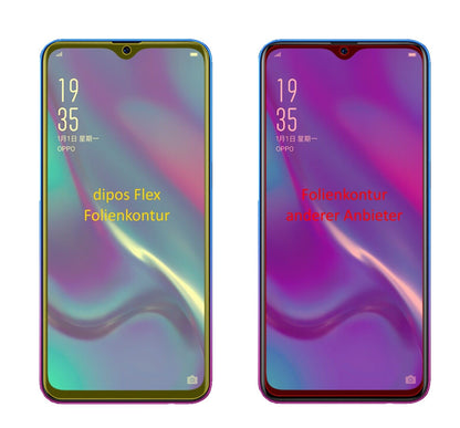 Klare Displayschutzfolie von dipos passend für Oppo R17 Neo, 100% Displayabdeckung und blasenfreie Montage
