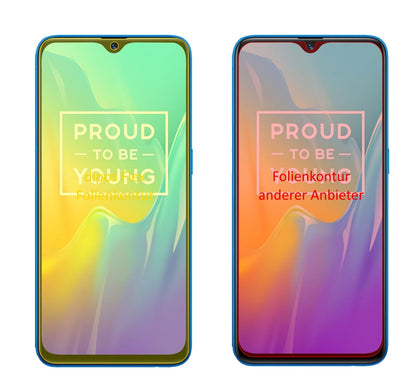 Klare Displayschutzfolie von dipos passend für Oppo Realme U1, 100% Displayabdeckung und blasenfreie Montage