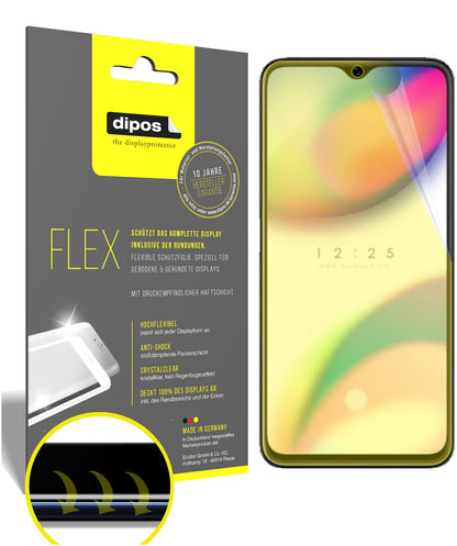 Klare Displayschutzfolie von dipos passend für Oppo Reno Z, 100% Displayabdeckung und blasenfreie Montage