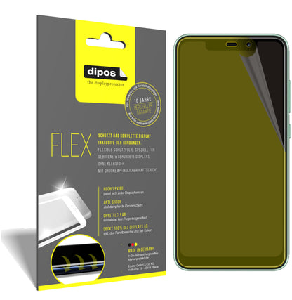 Klare Displayschutzfolie von dipos passend für Oukitel C22, 100% Displayabdeckung und blasenfreie Montage