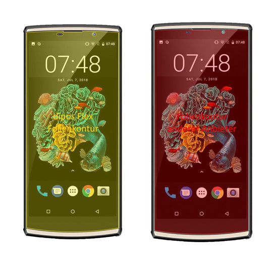 Klare Displayschutzfolie von dipos passend für Oukitel K7, 100% Displayabdeckung und blasenfreie Montage