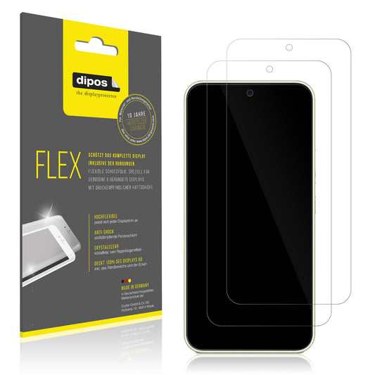 Klare Displayschutzfolie von dipos passend für Samsung Galaxy A54 5G, 100% Displayabdeckung und blasenfreie Montage