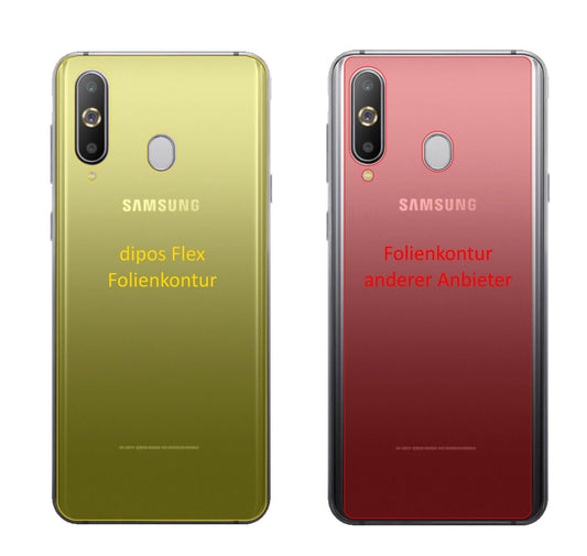 Klare Displayschutzfolie von dipos passend für Samsung Galaxy A9 Pro (2019) Rückseite, 100% Displayabdeckung und blasenfreie Montage