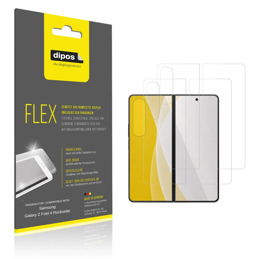 Klare Displayschutzfolie von dipos passend f�r Samsung Galaxy Z Fold 4 Aussenseite, 100% Displayabdeckung und blasenfreie Montage