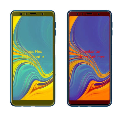 Klare Displayschutzfolie von dipos passend für Samsung J4 Core (2018), 100% Displayabdeckung und blasenfreie Montage