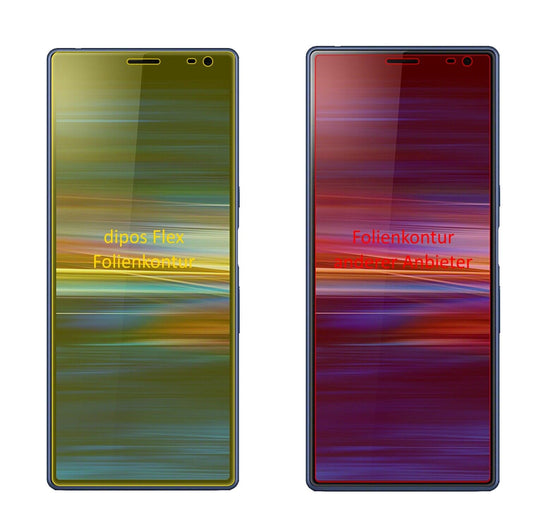 Klare Displayschutzfolie von dipos passend für Sony Xperia 10 Plus, 100% Displayabdeckung und blasenfreie Montage