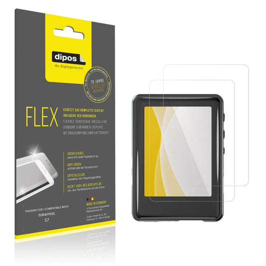 Klare Displayschutzfolie von dipos passend für tokemisc S7, 100% Displayabdeckung und blasenfreie Montage