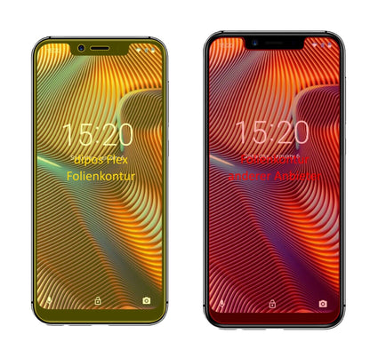 Klare Displayschutzfolie von dipos passend für Umidigi A3 Pro (2018), 100% Displayabdeckung und blasenfreie Montage