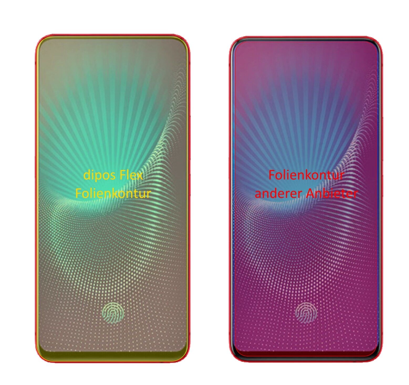 Klare Displayschutzfolie von dipos passend für Vivo Nex, 100% Displayabdeckung und blasenfreie Montage
