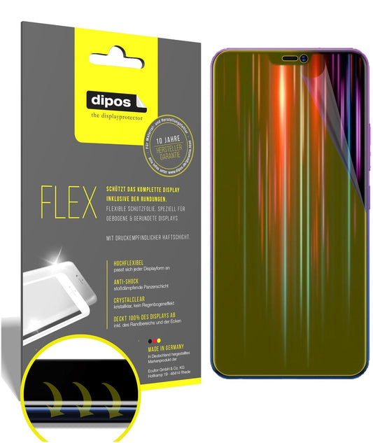 Klare Displayschutzfolie von dipos passend für Vivo Z1 Lite, 100% Displayabdeckung und blasenfreie Montage